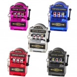 Breloc mini automat de sloturi cu manetă mobilă, mix de culori