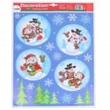 Decorațiune pentru fereastră cu globuri 41 × 29 cm Crăciun