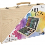 Valiză artistică din lemn pentru artiști