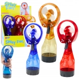 Ventilator portabil cu pulverizator pe baterii