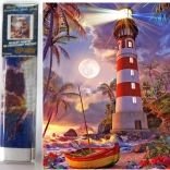 Pictură cu diamante Far 30x40 cm