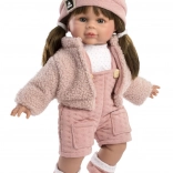 Păpușă realistă cu sunete și corp textil - 36 cm