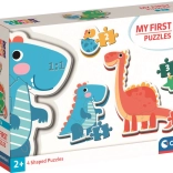 Clementoni primul meu puzzle dinozauri 4 în 1