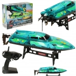 barcă rc revolt illuminator verde 20 km/h, rază 150 m, 2.4 ghz
