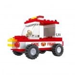 Set de construcție compatibil pompieri mașină 48 piese