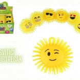 Minge antistres din silicon emoji 8 cm cu lumină