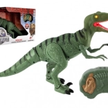 Dinozaur Velociraptor mergător cu telecomandă