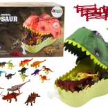 Set de figurine dinozauri cu bot verde mare, 45 piese