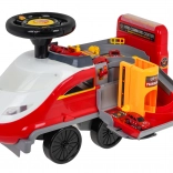 Vehicul interactiv 2în1 pompieri cu lumini și sunete, cu parcare și 4 mașinuțe