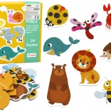 Puzzle educative cu animale
