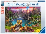Puzzle Ravensburger Tigrii în Paradis 3000 piese