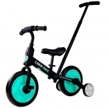 tricicletă de împingere pentru copii neagră 3 în 1