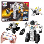 Set de construcție 3‑în‑1: robot, rover spațial și avion cu telecomandă, 408 piese
