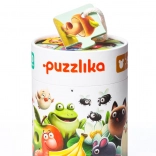 Puzzle educative pentru copii Mâncarea mea – ce mănâncă animalele (20 piese)