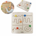 Tablă educativă din lemn Labyrinth Masterkidz Montessori