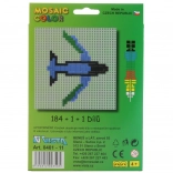 Set constructiv Mosaic Color 2în1 – elicopter și avion, 186 piese