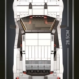 set de construcție mașină sport 1034 piese – albă