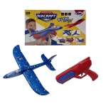 Avion din spumă cu lumină și pistol de lansare
