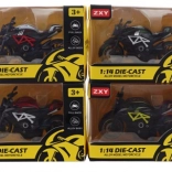 Motocicletă metalică cu mers înapoi