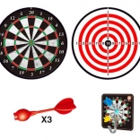 Țintă magnetică dublă, 15 cm, cu 3 săgeți