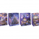 pungă cadou de Crăciun M 26 × 32 × 10 cm