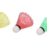 Fluturași de badminton colorati, set 3 bucăți