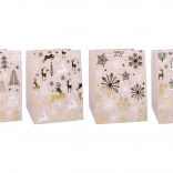 Pungă cadou de Crăciun L 30 × 40 × 12 cm