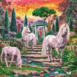 Puzzle 2000 piese Unicorni în grădină CLEMENTONI