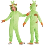 Costum pentru copii POKEMON Grookey kigurumi verde 137–149 cm (10–12 ani)
