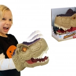 Cap de dinozaur cu efecte pentru mâna 20 cm