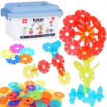 Fulgi de construcție 3D colorate – set de 140 piese pentru copii