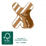 literă din lemn x small foot