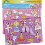 Șabloane de desen prințese și balerine LENA