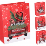 Pungă cadou M de Crăciun 26 × 32 × 10,5 cm