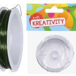 Sârmă de legat decorativă verde 0,4 mm, 30 m