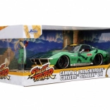 jadA toys street fighter chevrolet corvette 1969 1:24 cu figurină cammy