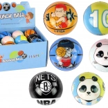 Minge colorată cu ilustrație de urs panda pentru copii 7 cm