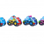 Pușculiță metalică cu tractor 14 × 10 cm