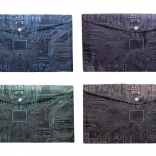 Plic din plastic cu capse 35 × 25 cm cu motiv de placă de bază