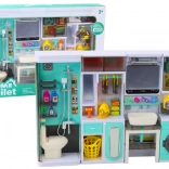 Set de baie pentru copii 4‑în‑1 – duș, toaletă, mașină de spălat și accesorii