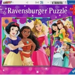 Puzzle Ravensburger Disney: Prințese din povești 3x49 piese