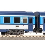 Set de două vagoane de călători EUROFIMA clasa a 2‑a Căile Ferate Cehe – epoca V (scară H0)