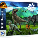 Puzzle Trefl 100 piese Jurassic World – aventură cu dinozauri