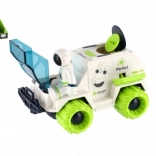 Set mașină spațială cu mecanism inerțial, astronaut și satelit