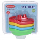 Infunbebe bărcuțe pentru baie, set 4 bucăți (10,5 cm)