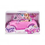 ZURU Sparkle Girlz cabriolet roz roz cu păpușă 26,5 cm