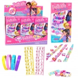 Set creativ DIY brățări cu pandantive și litere – 4 brățări ajustabile