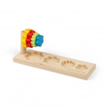 Puzzle din lemn cu flori BIGJIGS TOYS