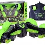 Mașină de cascadorii cu telecomandă 2,4 GHz – verde – Verde