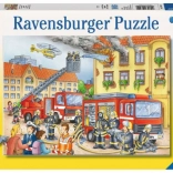 Puzzle Ravensburger pompieri, 100 de piese